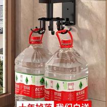 Kitchen rack wall-mounted punch-free kitchenware spatula spoon hanger multi-functional rotating hook storage artifact