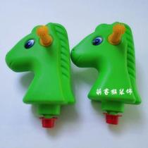 Kindergarten seesaw thickened double wooden horse indoor and outdoor plastic rocking horse childrens seesaw toy bag