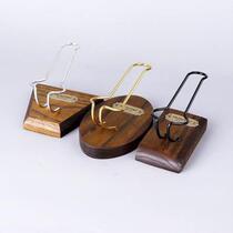Bracket single bucket 1 catalpa wood three-color mens creative wooden cigarette pipe rack shelf removable bit {accessory pipe