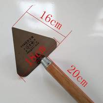 Polishing knife tool shovel bricklayers post knife peach-shaped triangle construction mud mud tile large bricklaying shovel tool bag knife bricklayer