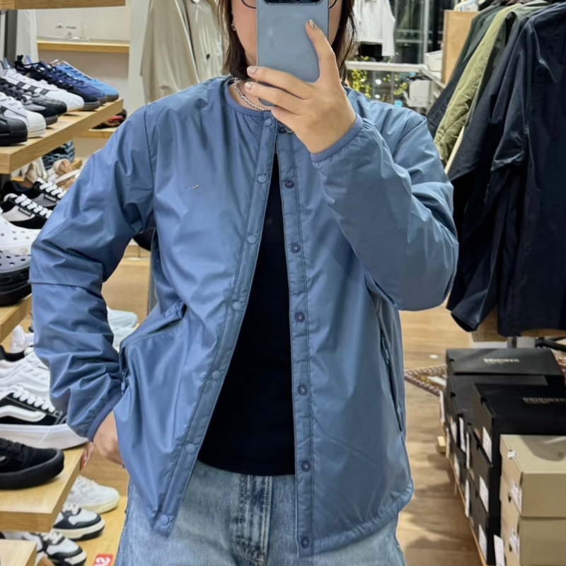Japanese-Style Casual Lightweight Classic Collarless Thin Cotton Inner Jacket