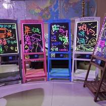Blackboard rack billboard stall electronic luminous board poster writing board sign night market light box light display stand