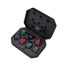 Hot 7Pcs Electronic Dice USB Rechargeable Luminous Dice