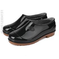 Water shoes water boots fashionable low-top] rain boots work shoes non-slip kitchen spring and summer men and womens rubber boots shallow mouth short tube