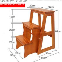 Step stool multi-functional household ladder indoor thickened folding dual-purpose small step stair chair three steps two steps