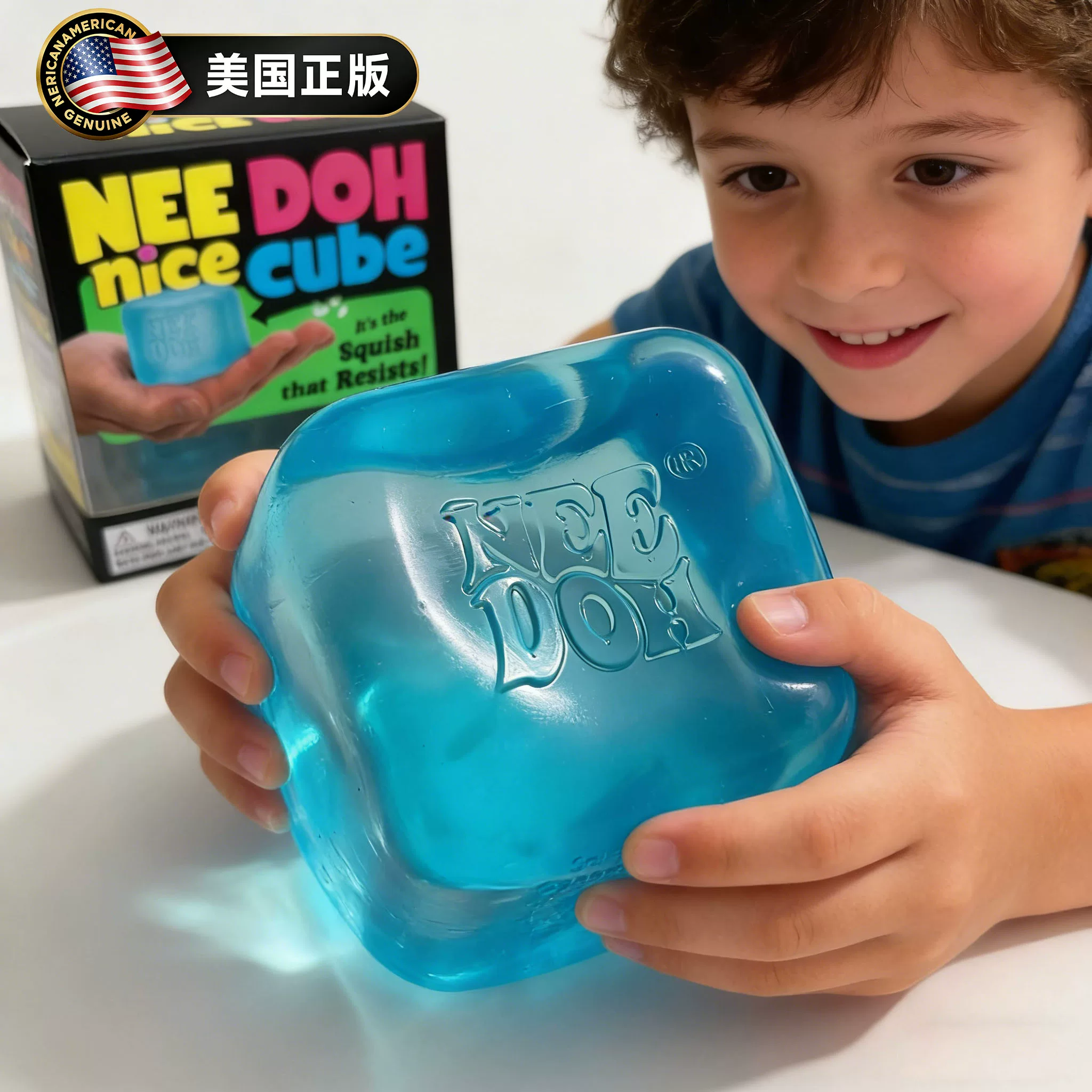 Игрушка slime Nee Doh (США) — антистресс, средняя 6×8×6 см, 72 г, варианты: синий/розовый/фиолетовый