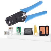 Multifunctional network cable pliers tester tool set Category 5 and Category 6 professional grade crimping network crystal head cable clamps