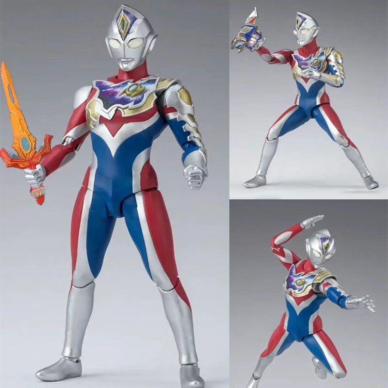 Decai New Ultraman Shf Kyodai Deka Figure Zero Taiga Dream Biou Action Figure with Movable Joints Toy