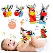 Sozzy baby wrist rattle socks Foot Sock baby wrist rattle soft toys
