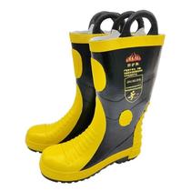 02 fire boots firefighter fire extinguishing and rescue protective boots fire-resistant boots flame-resistant anti-slip anti-smash waterproof rain boots fire-fighting boots