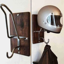 Helmet rack motorcycle helmet holder wooden helmet hook motorcycle hat storage rack coat hook