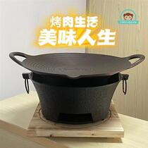 Cast iron carbon grill barbecue grill outdoor stove portable stove for tea making family barbecue grill camping tea stove