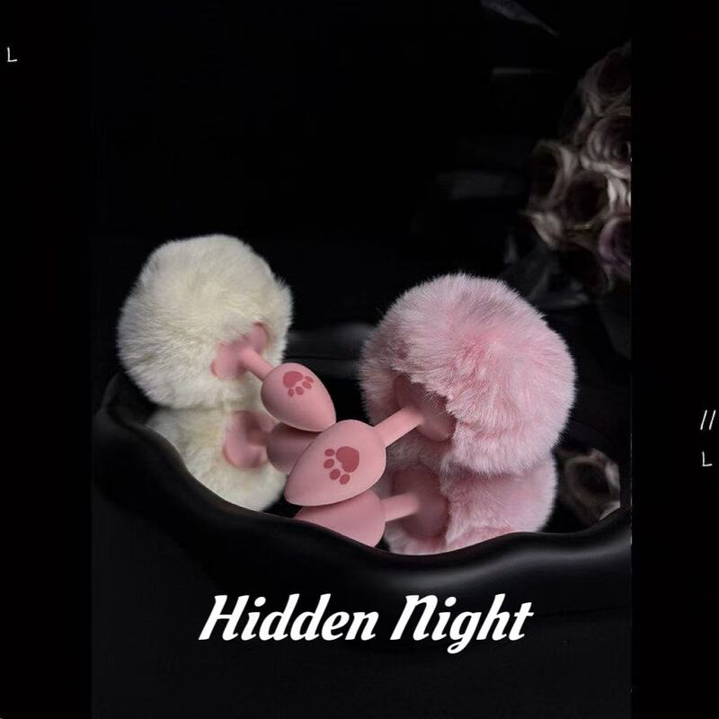 Private Collection Nighttime [Pure Desire Bunny] Cute Plush Little Rabbit Silicone Tail Couple Lingerie Accessories Props for Women