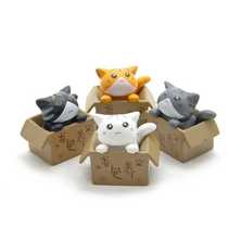 Cute and vivid please keep a cat microscopic bonsai succulent ornaments garden ornaments micro-landscape potted garden ornaments