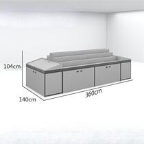 Fruit shelf display rack multi-layer ladder shelf fruit and vegetable display rack steel and wood step shelf wall display manufacturer