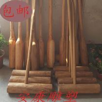Stone mortar hammer wooden pestle large wooden hammer for making mochi cake cake hammer wooden hammer meat rice cake hammer mugwort leaf pepper