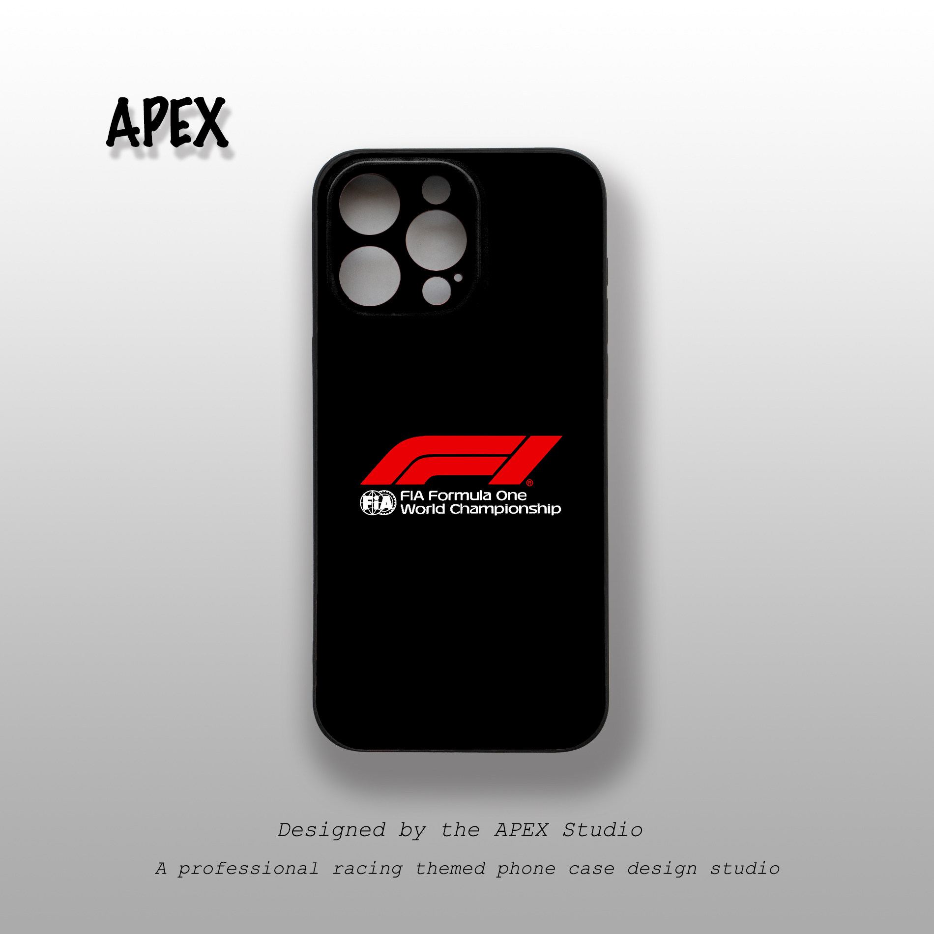 F1 FIA Logo Black iPhone Case
