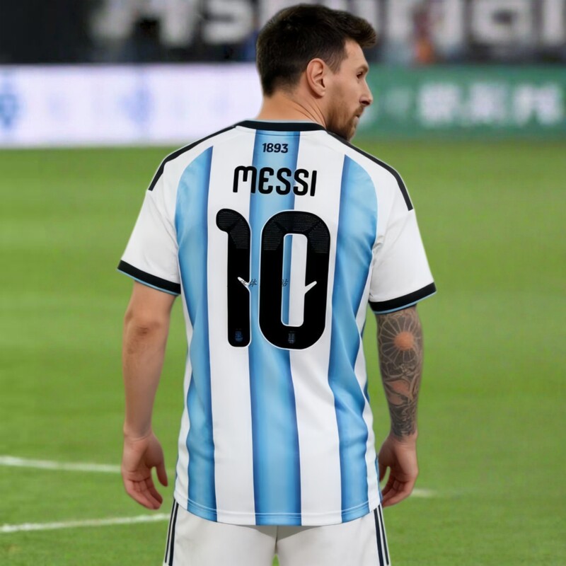 2026 Argentina National Team Jersey No. 10 Messi No. 8 Enzo No. 9 Alvarez Home Football Uniform