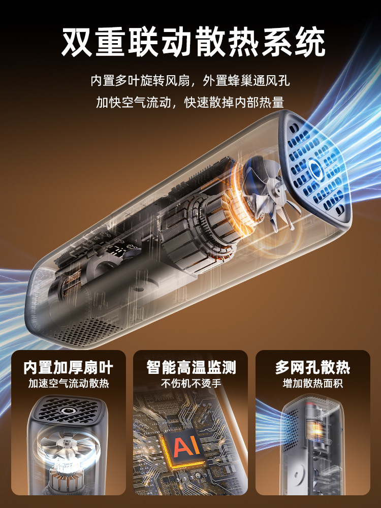 Wocheng Car Air Pump Car Tire Air Pump Electric Air Pump Wired High-Power High-Pressure with Tire Pressure Measurement