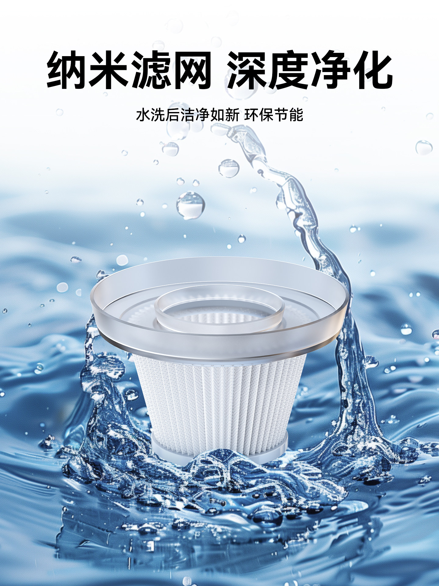 [Wocheng V10H]Car Vacuum Cleaner Replacement Filter Universal Hepa Filter for Cars Spare Parts