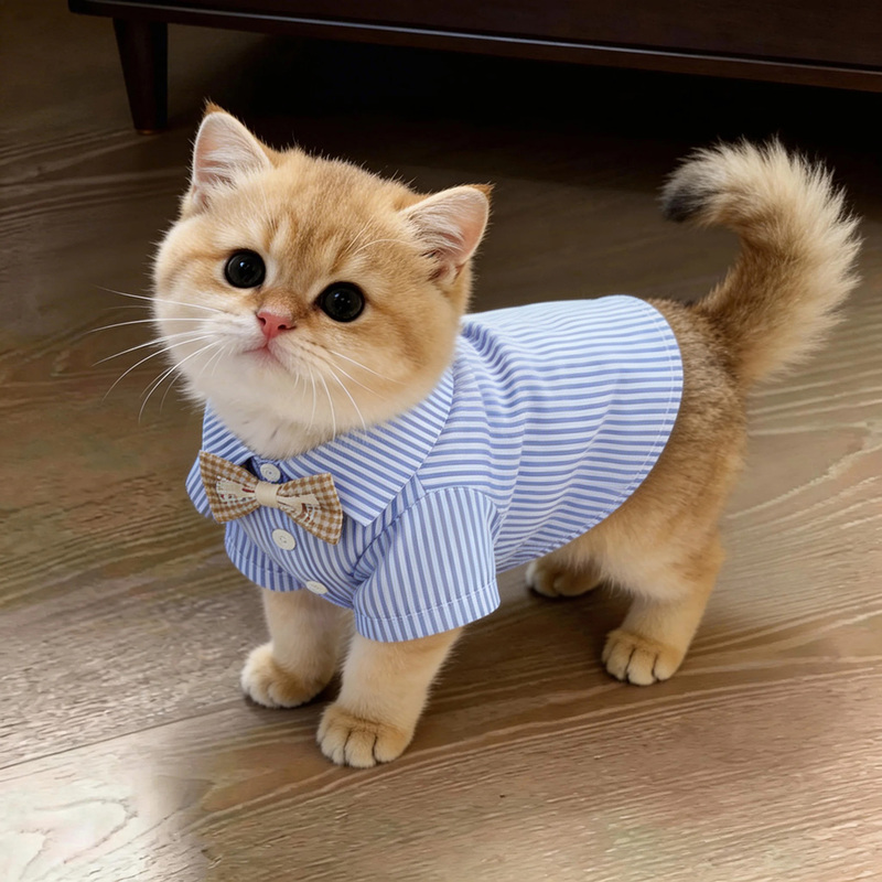 Cat Clothes for Autumn to Prevent Shedding, Kitten Belly Protection, Spring and Autumn Pet Clothing, Universal Shirt for Daily Use