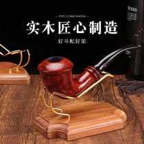 Source factory solid wood pipe rack creative lounge chair simple shape pipe rack multi-position pipe rack sample rack