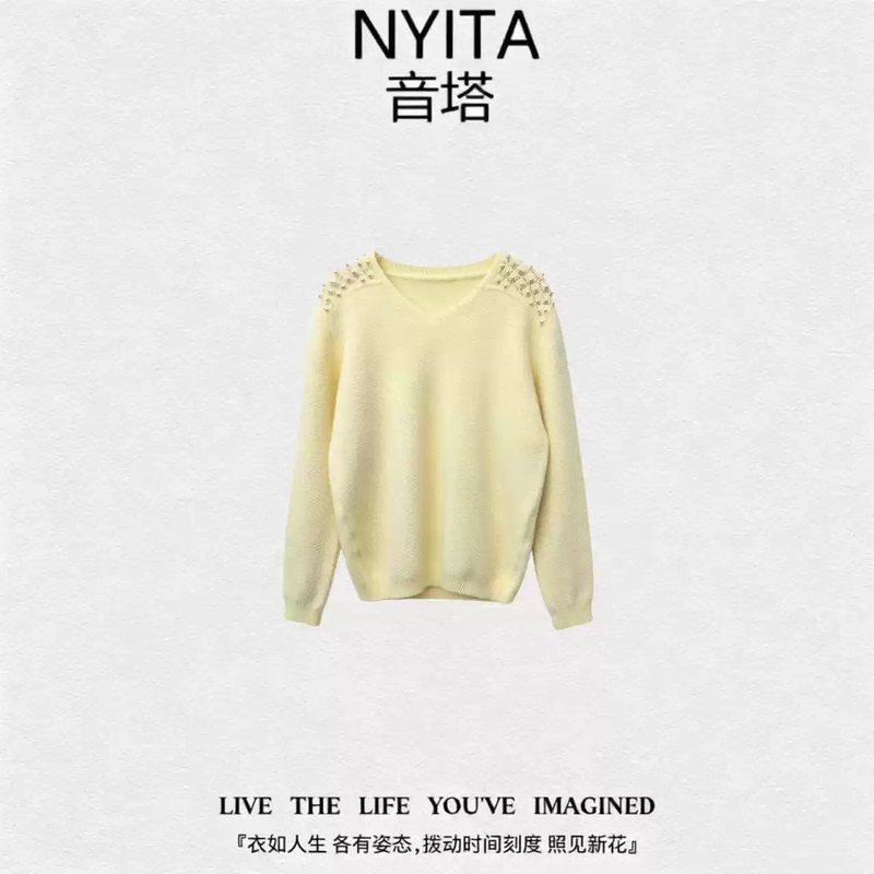 [Corn Exclusive] Nyita [Fragrant Fruit Sweater] Fashionable and Versatile Casual Sweater~Ny1010