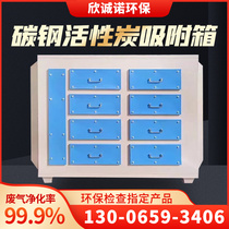 Activated carbon adsorption box secondary dry filter industrial waste gas treatment odor removal paint mist purification environmental protection equipment