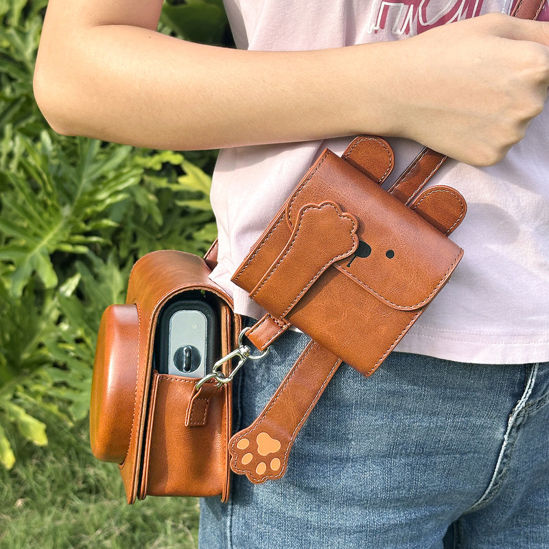 Suitable for Fuji Mini12 Protective Case, Instant Camera Storage Bag, Mini13 Protective Cover, Instant Camera Bag, Mini99 Protective Bag, Sq Photo Paper Storage Leather Case, Brown Retro Crossbody Bag Accessories Suitable for Fuji Mini12 Protective Case, Instant Camera Storage Bag, Mini13 Protective Cover, Instant Camera Bag, Mini99 Protective Bag, Sq Photo Paper Storage Leather Case, Brown Retro Crossbody Bag Accessories