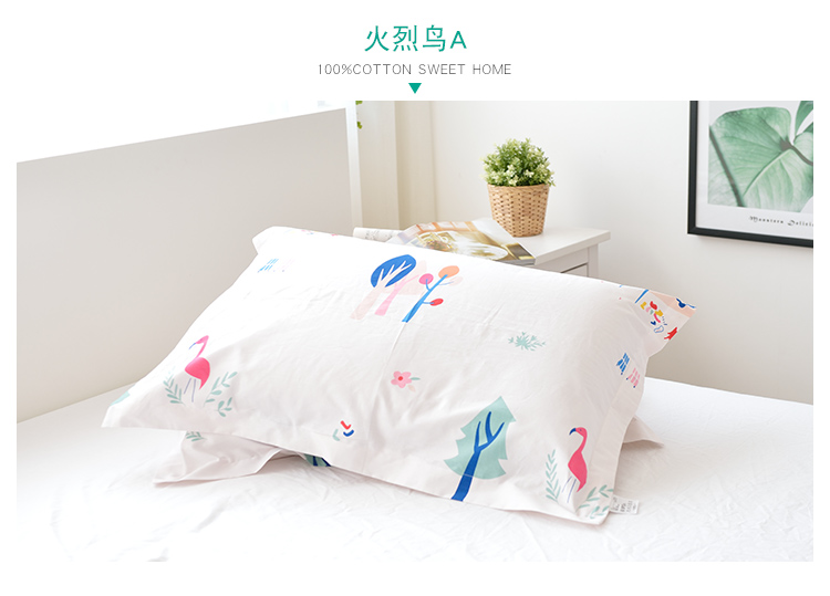 Vỏ gối Jiemeng Bắc Âu Vỏ gối cotton đơn Cotton twill 48 74cm Đơn gối tựa lưng