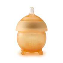 Bite-resistant baby bottle for weaning and breastfeeding baby supplies for babies over one month old anti-fall imitation breast milk silicone wide mouth soft