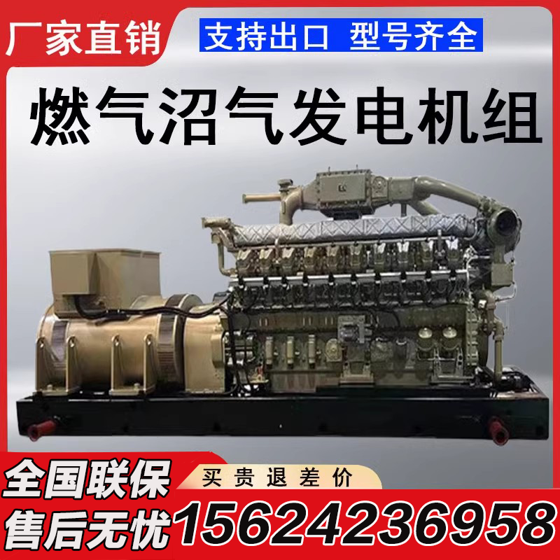 Natural Gas Biogas Generator Set for Factory and Farm Backup, Environmentally Friendly, Energy-Saving, 1000Kw Parallel Connection, Grid-Connected, High Power