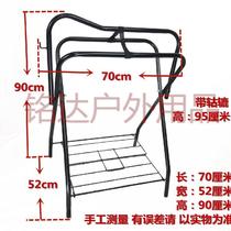 New saddle rack saddle rack floor-standing saddle rack saddle swing rack with wheels foldable saddle rack horse gear Mingda