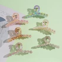 Summer fresh and sweet flower hairpin diamond-encrusted hairpin acrylic plate hairpin ladies bathing hairpin internet celebrity headwear