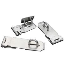 Buckle 04 Songmengsen door stainless steel buckle padlock hasp door pin lock 3 buckle box buckle lock piece lock plate 3 inches