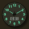 Luminous Automatic Time-Setting Wall Clock, Modern Creative Clock, Bedroom Living Room Radio-Controlled Clock, Calendar Clock, Light Luxury Wall Clock