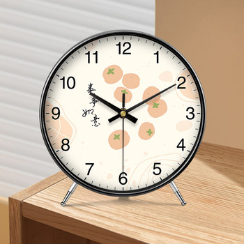 Desktop Clock in New Chinese Style, Everything Goes Well, Creative Ornament, Desk Clock, Light Luxury, High-End Feel, Modern Clock