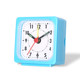 Fresh Blue Simple Square Alarm Clock, Truly Silent, Accurate Timekeeping, Portable, Compact, Suitable for Home, Bedroom, Dormitory Desk Clock