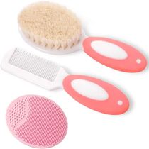 Baby Hair Brush Set for Newborn Toddlers Soft Bristles Cradl
