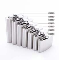 2024 New Spot 304 Stainless Steel Wine Bottle Portable Brushed Wine Bottle 4oz5oz6oz7oz8oz9oz