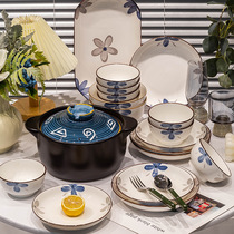 Wusheng Japanese dishware set household high-value ceramic housewarming high-end bowls bowls and chopsticks tableware 2024 new style