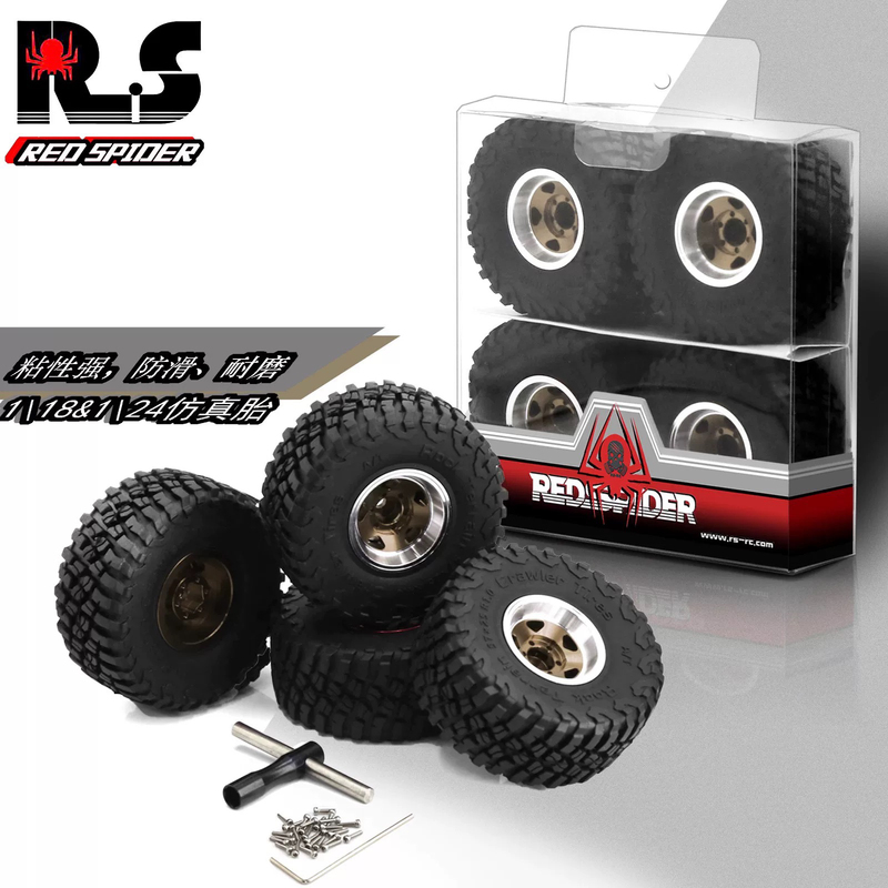 Rs Red Spider 1/18 Climbing Car Trx4M Wild Horse Scx24 Fms 1.0inch Tire Wheel R139 Rs Red Spider 1/18 Climbing Car Trx4M Wild Horse Scx24 Fms 1.0inch Tire Wheel R139