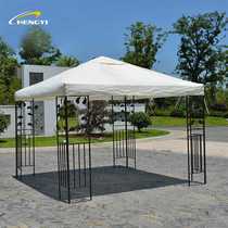 Directly supplied multi-color courtyard awning 300D polyester outdoor iron awning Roman awning pavilion roof fabric cross-border leisure