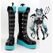 5862 Hatsune Miku MIKU Little Raccoon COS Shoes COSPLAY Shoes Customized with Pictures