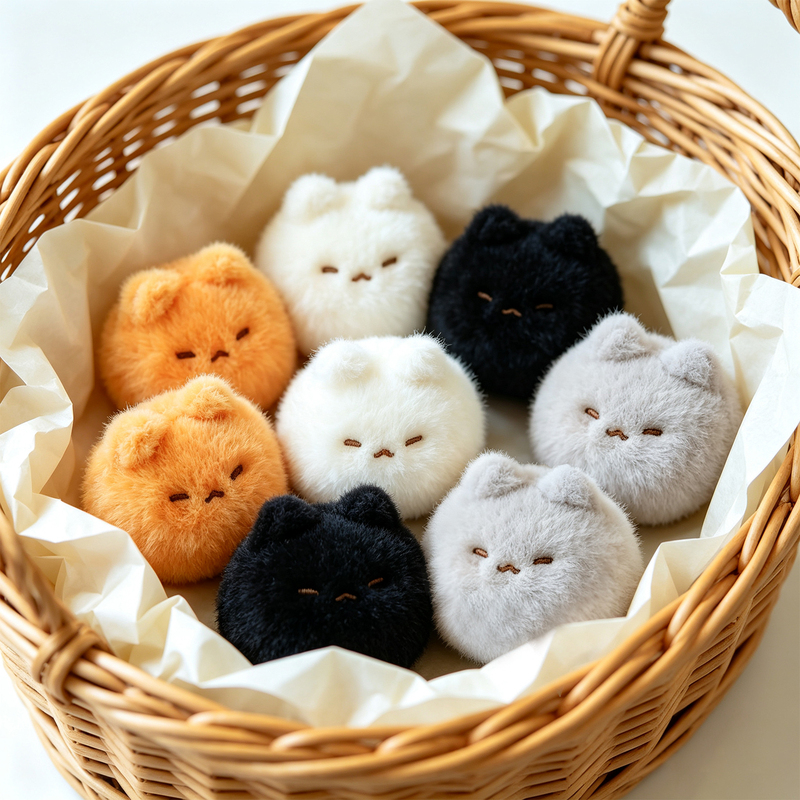 Kitten Backpack Charm Moldy Tofu Keychain Mini Small Backpack Pendant Doll Gift Practical for Girls