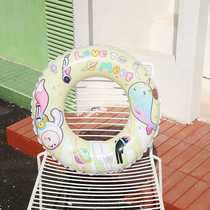 Spot space rabbit swimming ring cute baby thickened armpit ring water floating ring childrens swimming ring