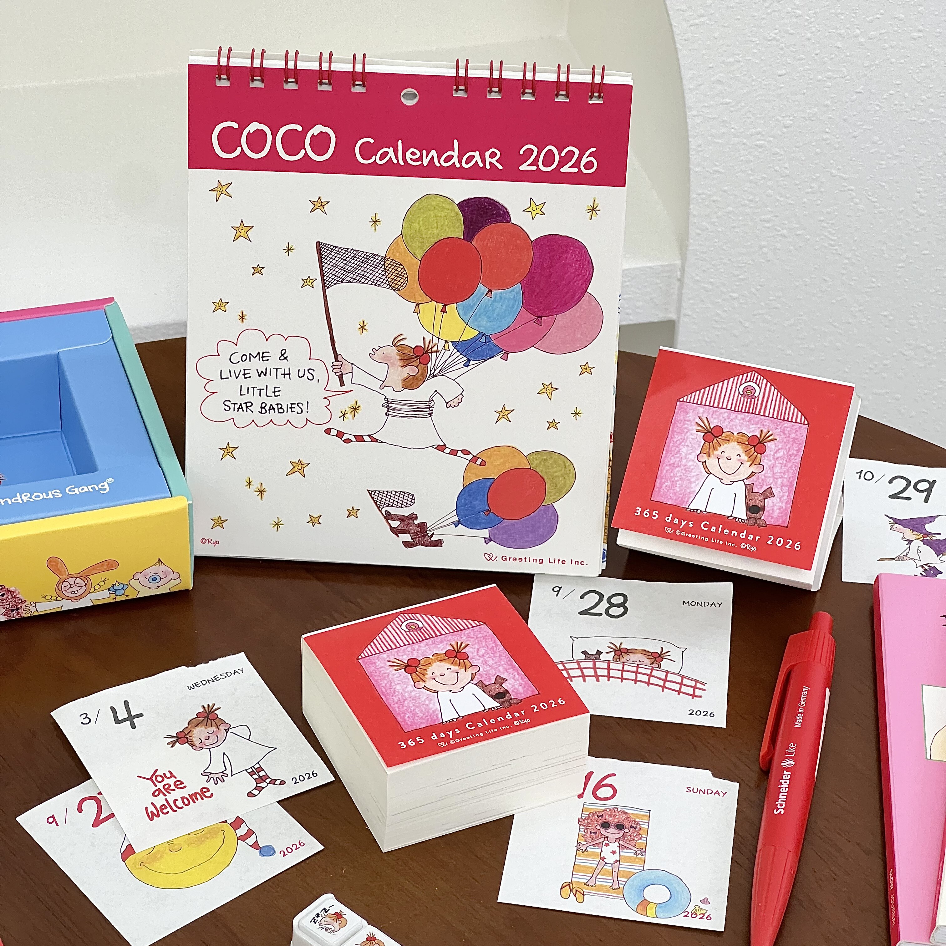 2026马年新款mini涂鸦风日历coco酱一日一页365迷你桌面台历摆件_动漫水杯_淘宝游戏网