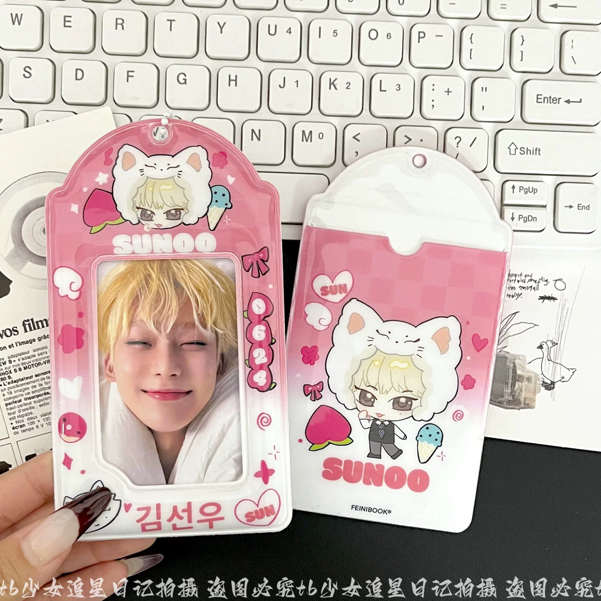 [Genuine card holder, storage system, cards, fox, raccoon, 3 inch]