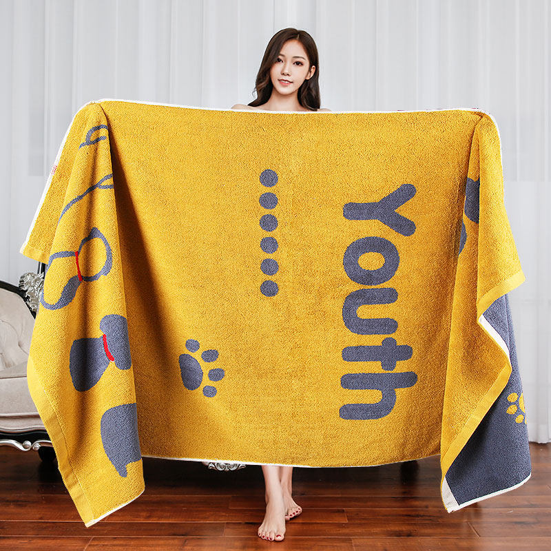 Joyleo Bath Towel for Home Use, Pure Cotton, Absorbent, Quick-Drying, Not Easy to Shed, New Model for Men and Women, Suitable for Spring, Large Wrap Towel