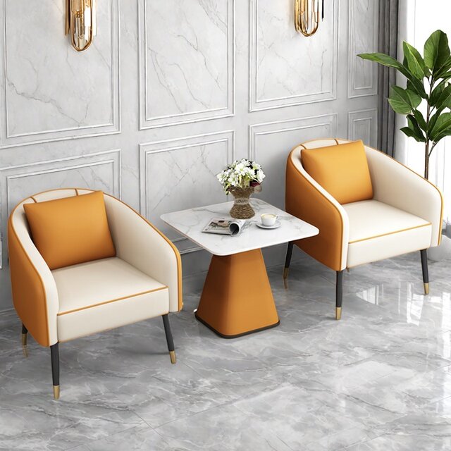 Reception sofa seating area Hotel leisure negotiation table and chair